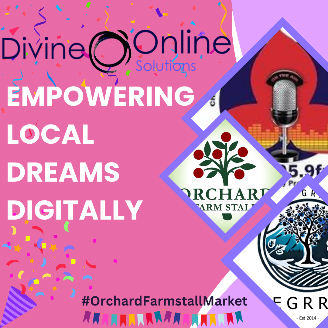 celebratory image with logos of DISA, EGRRA, orchard farmstall and Orchard Farmstall Market hashtag